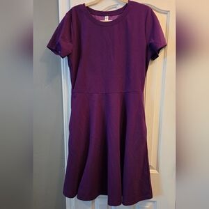 Simple Purple Dress with POCKETS